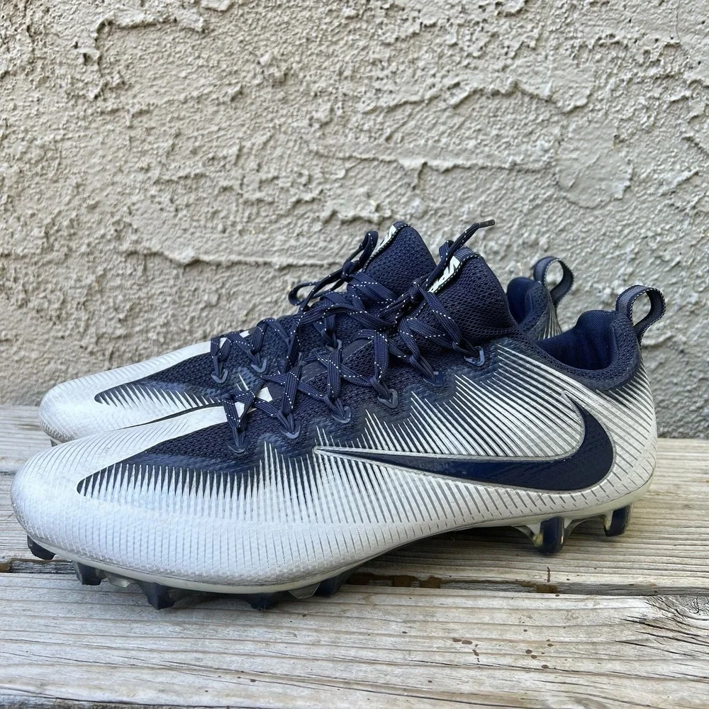 Nike Cleats Men Size 14.5 Vapor Untouchable Pro Football Navy White